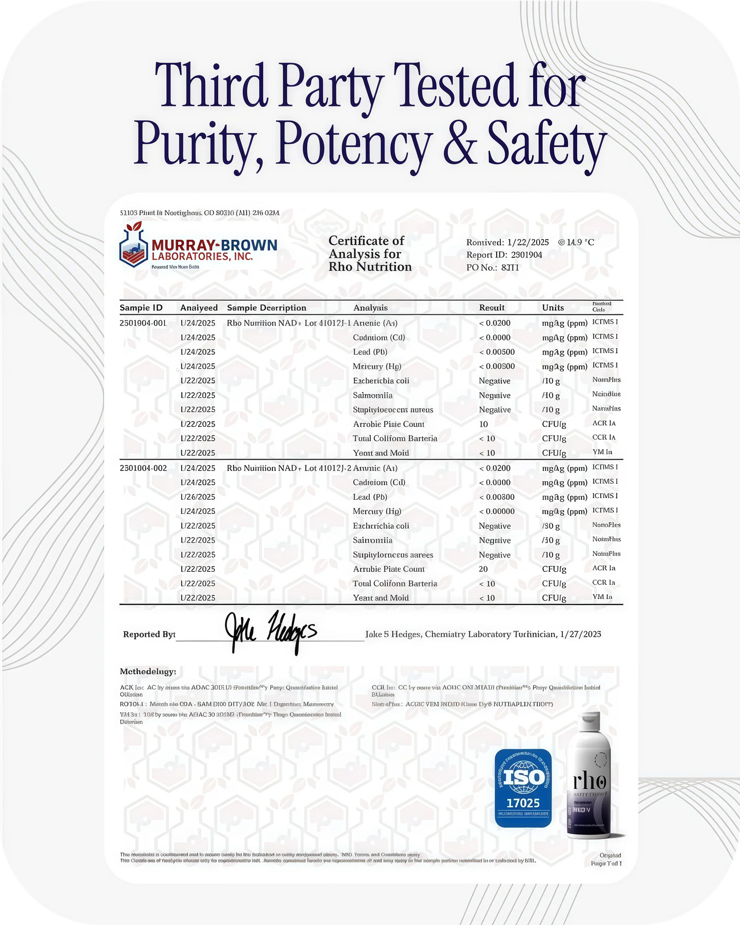 Rho Nutrition Liposomal NAD+ – Liquid Supplement Designed to Help Support Absorption – Active Form of NAD+ Helps Support Normal Cellular Health, Healthy Aging, Energy Metabolism and Overall Vitality