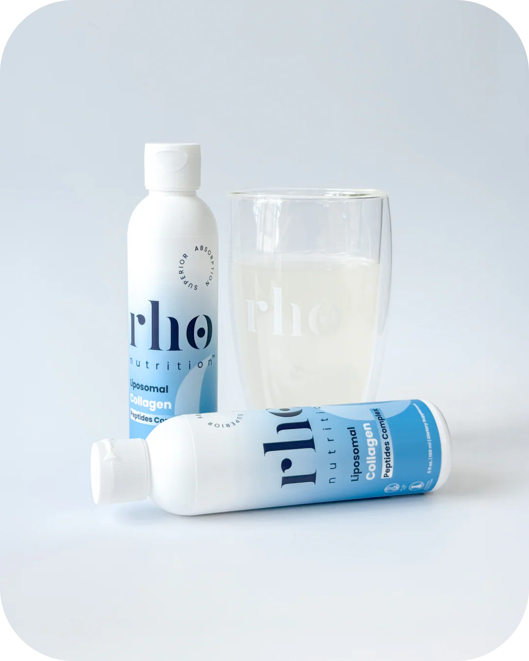 Rho Nutrition Liposomal Collagen Peptides - High-Absorption Liquid Collagen Supplement - Supports Skin Elasticity, Joint Health, and Overall Vitality for Healthy Aging, 5 fl oz